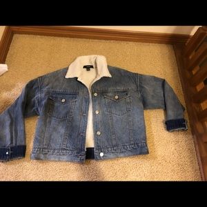 Sherpa jean jacket